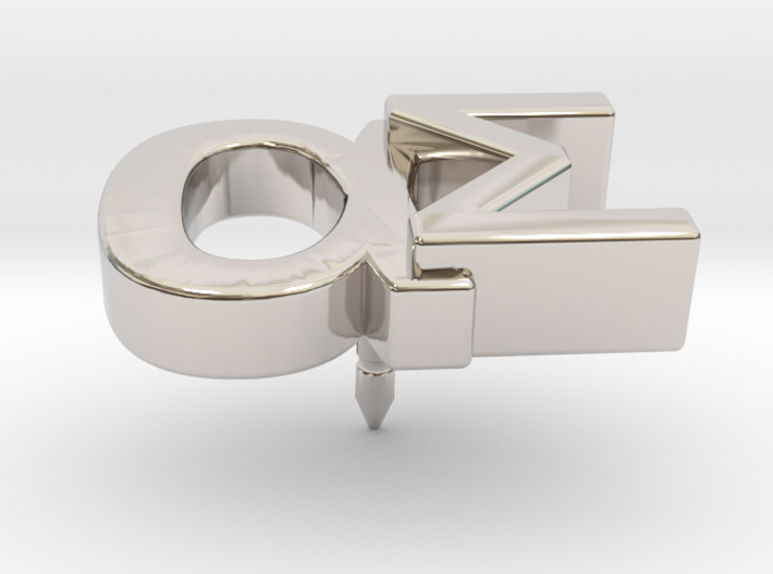 Aspie Symbol Lapel/Tie Pin 3d printed