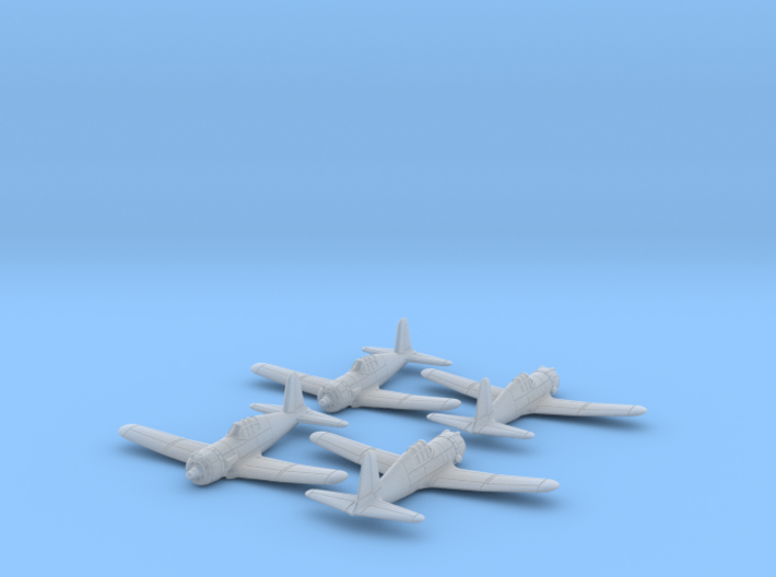 Vultee P-66 Vanguard 1/285 6mm Frosted Ultra x4 3d printed