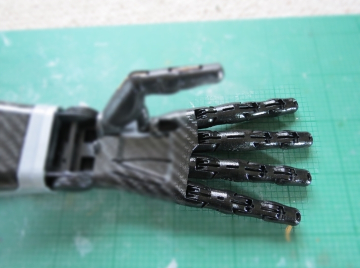 Kickstarter Hand (individual fingers) 3d printed