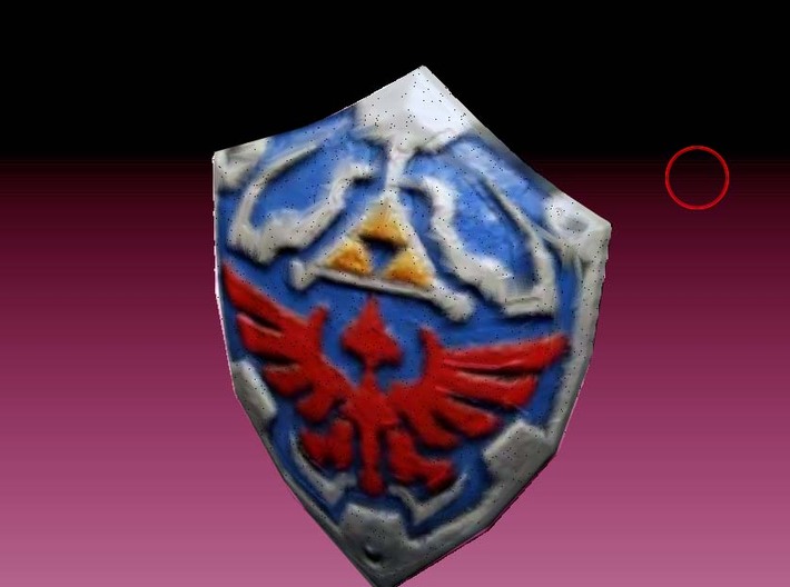 hilian shield Zelda colored for lego 3d printed