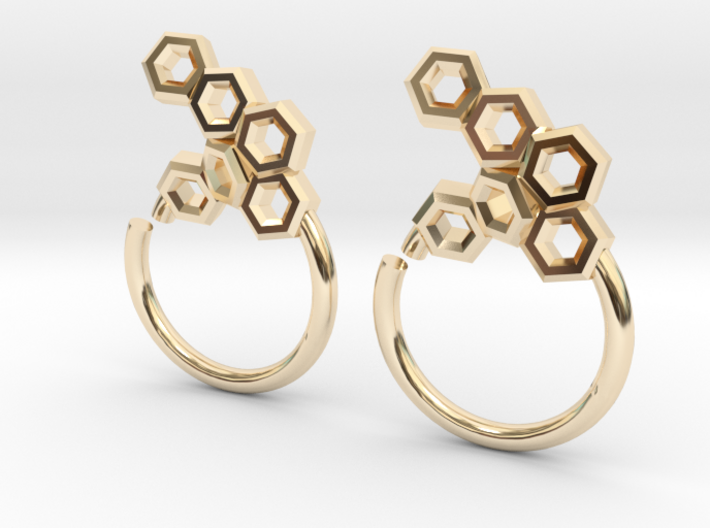 Honeycomb Seam Ring 3d printed