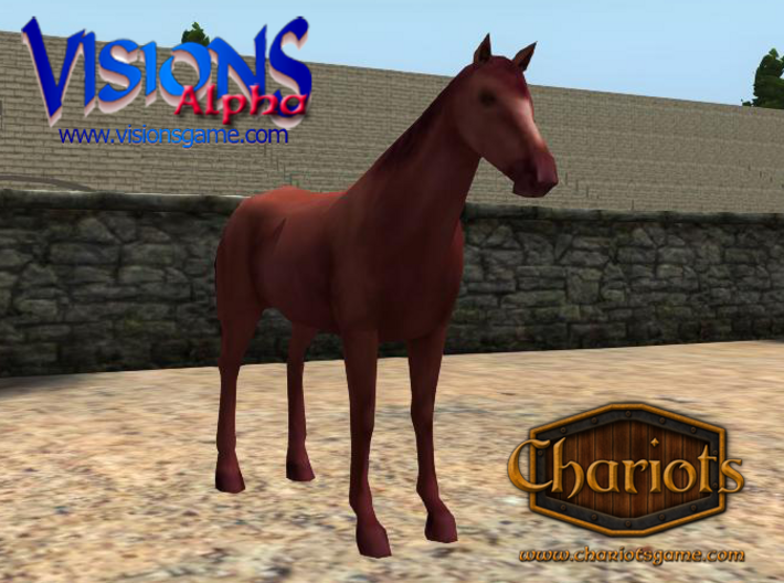 Horse Strawberry Roan 3d printed Strawberry Roan horse, or Red Roan