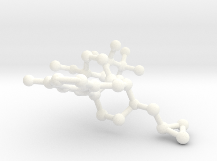 Buprenorphine Molecule Earring 3d printed