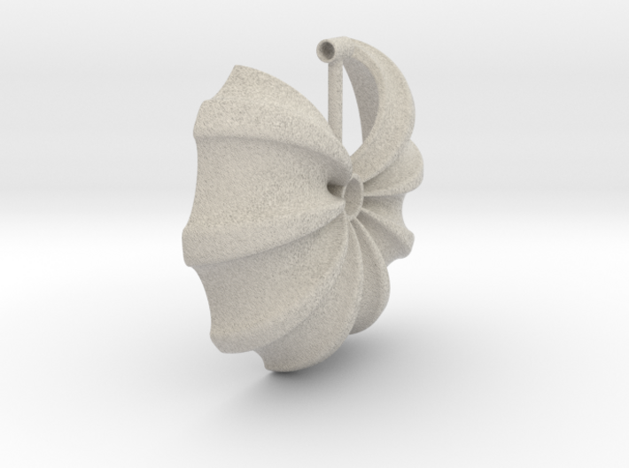 Floral Necklace / Pendant-17 3d printed