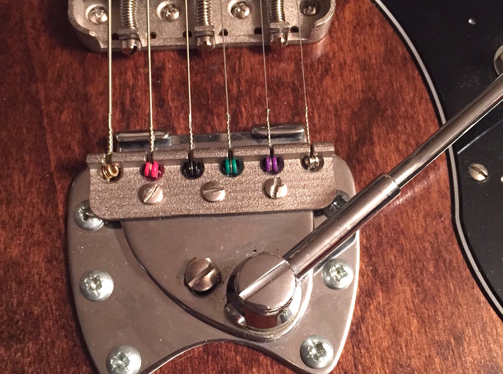 V 2.0 - Modern Spaced Hagstrom-style Tremolo Claw 3d printed 