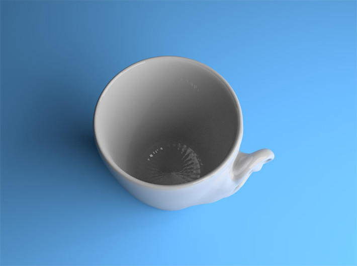Coffee mug #3 - Real ear 3d printed 