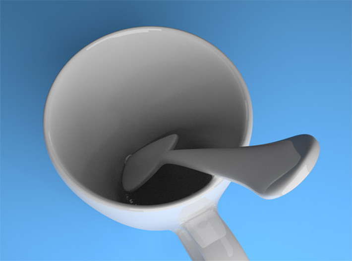Coffee mug #5 XL - Spoon Included 3d printed 