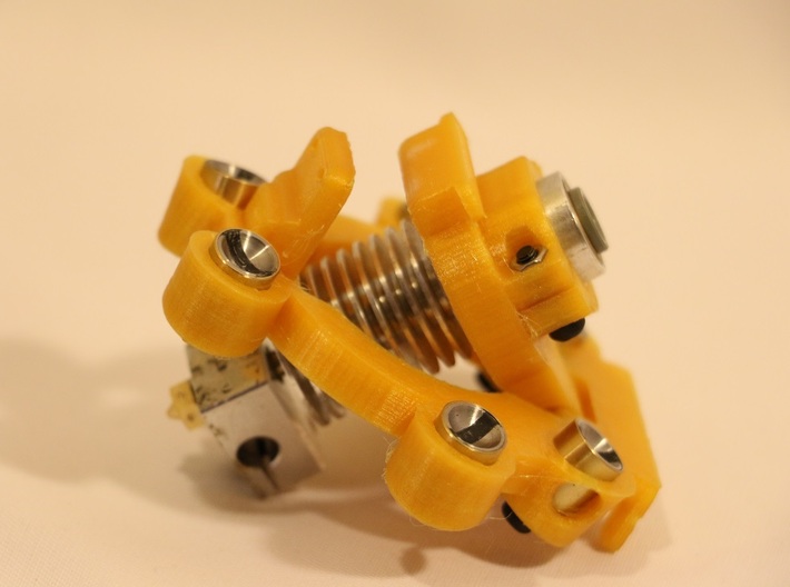 Kossel Mini Effector Clamp Magnetic Ball Joint 3d printed 