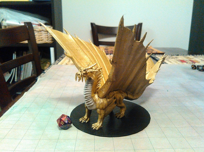 Gold Dragon 3d printed