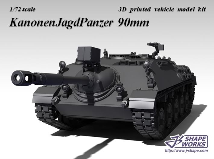 1/72 KanonenJagdPanzer 90mm 3d printed