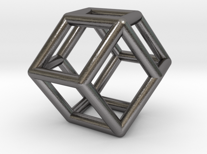 0292 Rhombic Dodecahedron E (a=1cm) #001 3d printed