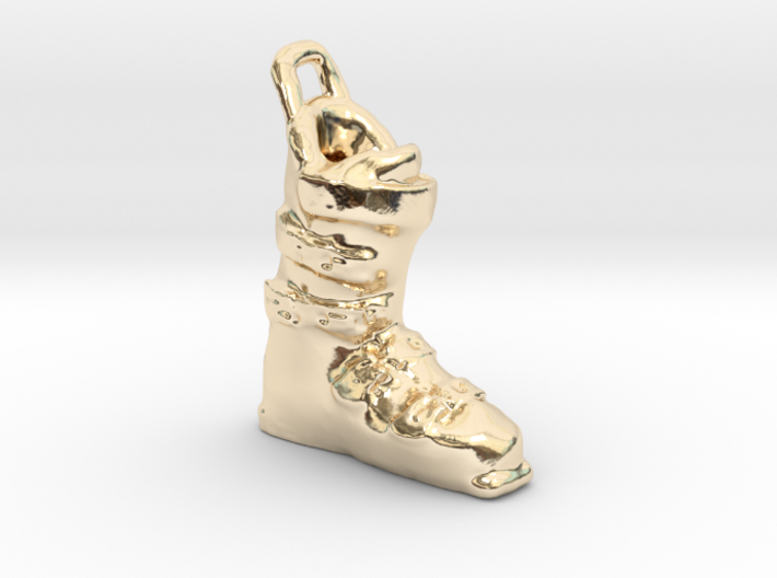 Ski Boot Charm 3d printed