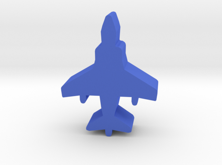 Game Piece, Blue Force Harrier Fighter 3d printed