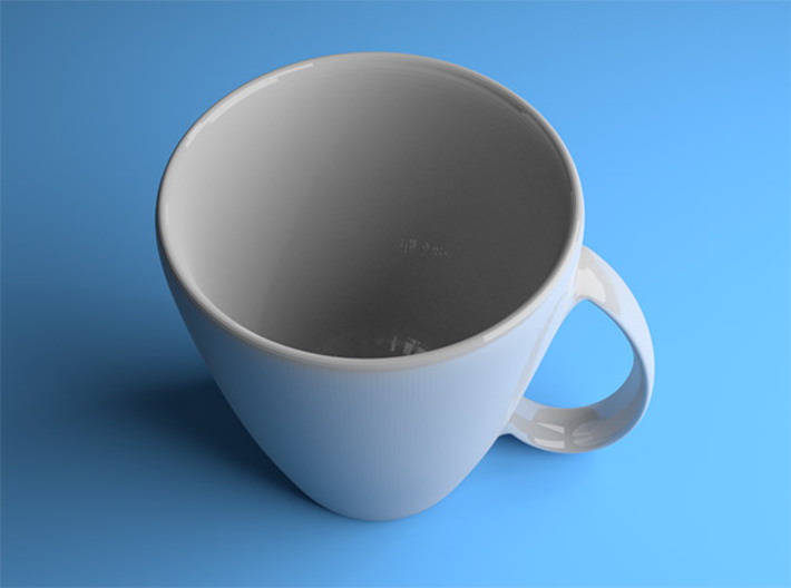 Coffee mug #6 - Handle UpSideDown 3d printed 