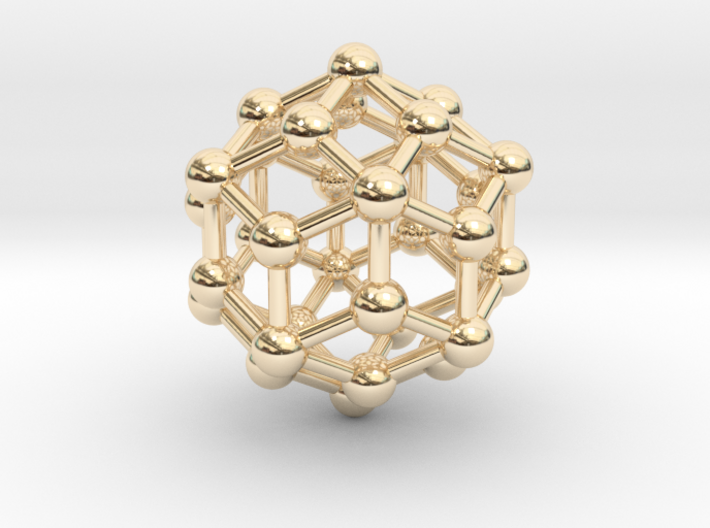 0305 Rhombic Triacontahedron V&amp;E (a=1cm) #003 3d printed
