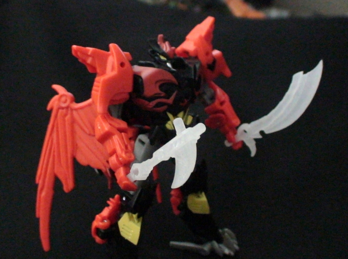Transformers Beast Hunters Legion Abominus Arsenal 3d printed Predaking with Armor-Ripper and Stormslasher