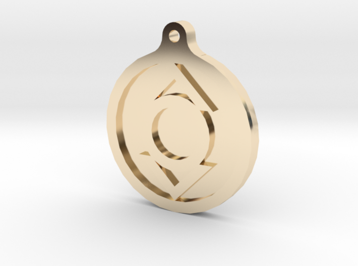 Indigo Lantern Key Chain 3d printed