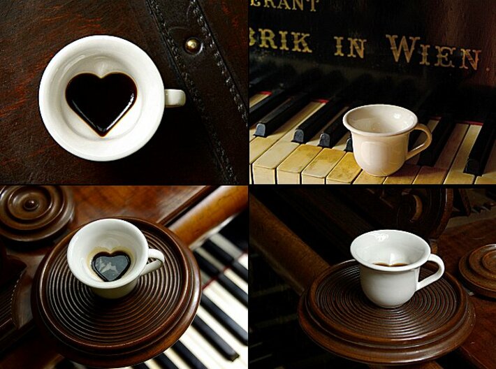Your Secret Heart Espresso Cup (small) 3d printed Your Secret Heart Espresso Cup