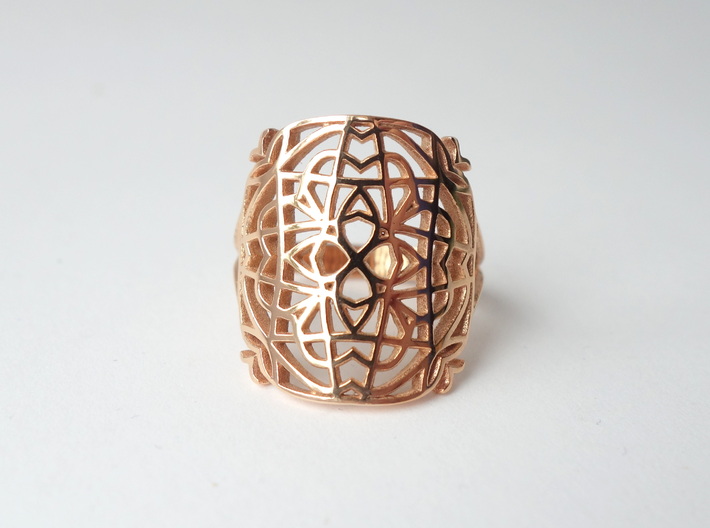 Medieval Lace Ring - Size 8.5 3d printed 