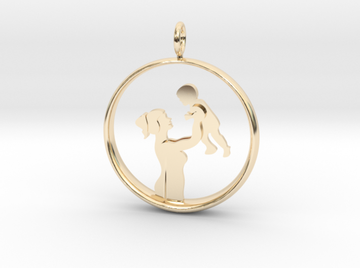 Mother &amp; Son Pendant 1 -Motherhood Collection 3d printed
