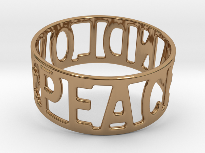 Peaceandlove 70 Bracelet 3d printed