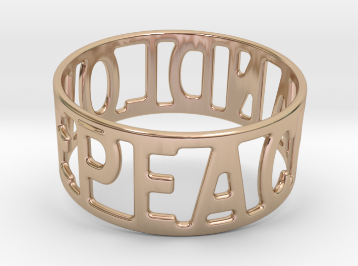 Peaceandlove 80 Bracelet 3d printed
