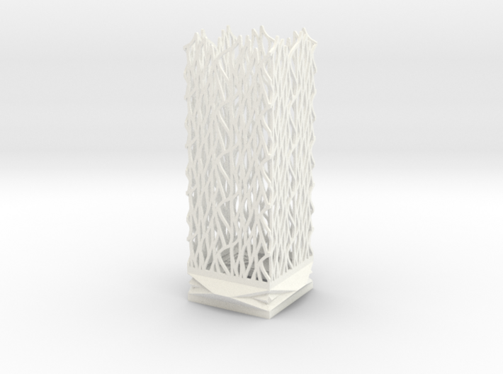 Square Column Small - Undulation Design (ripples) 3d printed