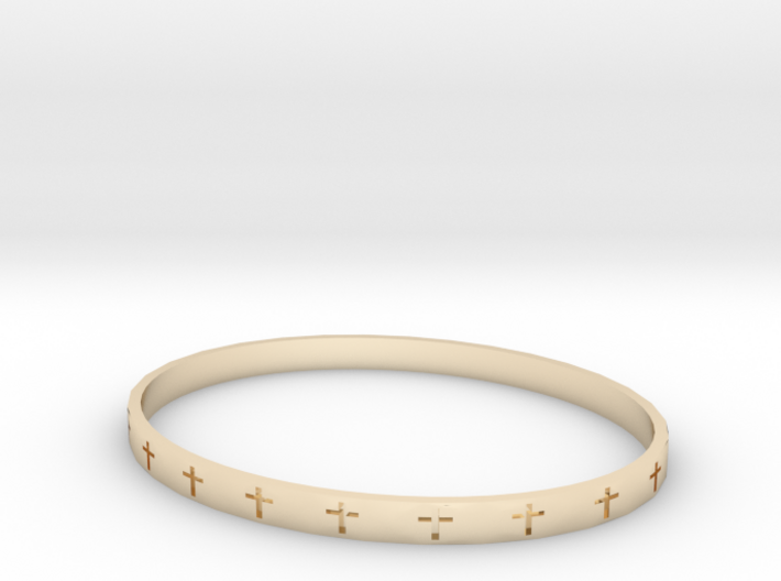 Women's Cross Bracelet 3d printed