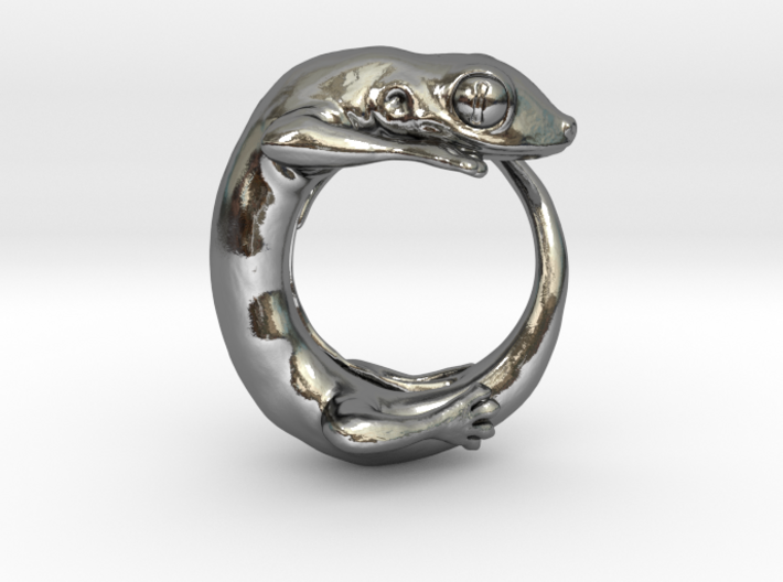 (Size 5) Gecko Ring 3d printed