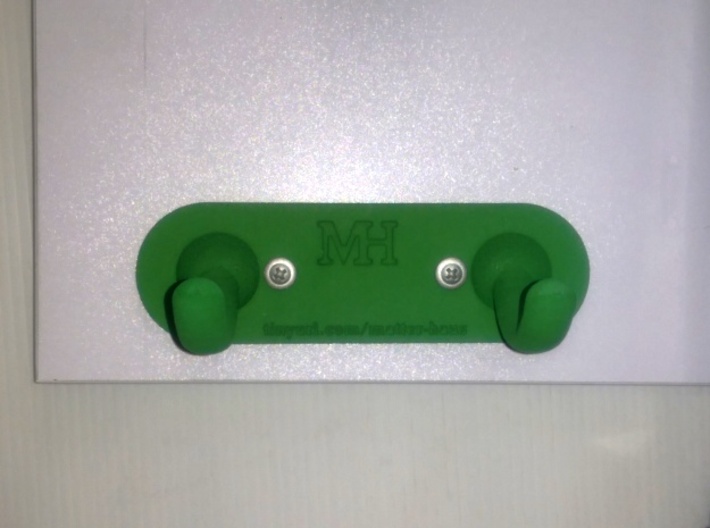 Mount - Dyson Large Motorhead - Regular version 3d printed Green S&amp;F, Chunky screws look good