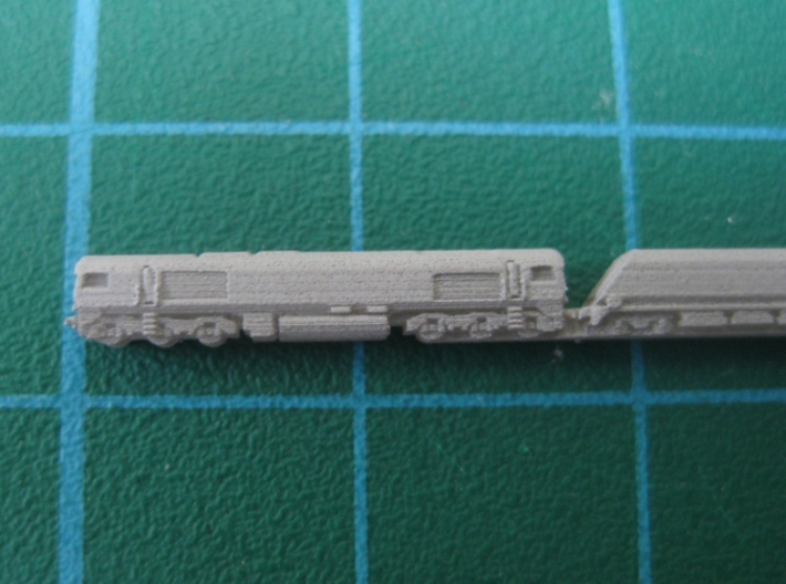 BR Class 66 with coal hopper train (1:1250) 3d printed 