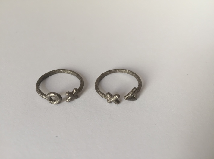 Stackable 2 parts ring (Medium/small) 3d printed