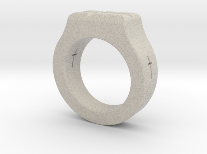 Holy Cross Ring 3d printed