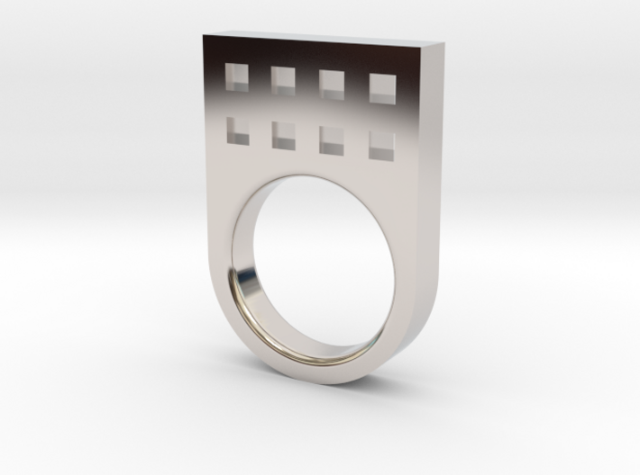 Small Tower Ring 3d printed