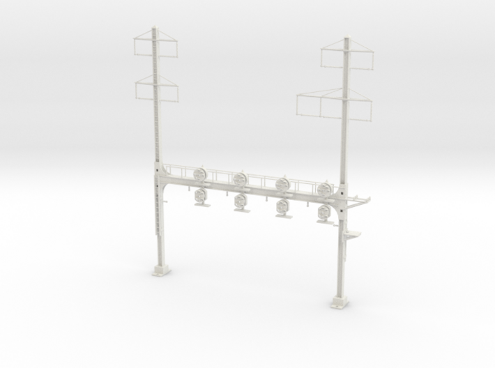 HO Scale PRR W-signal Beam 4 Track W 2-3 PHASE R 3d printed