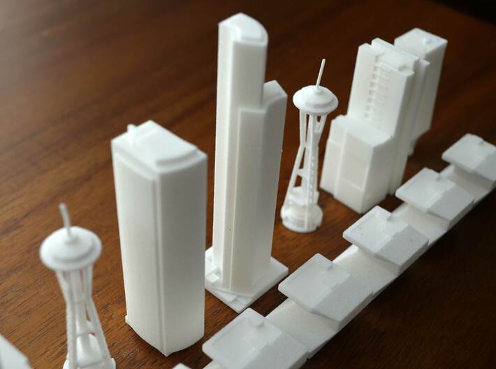 Seattle King Building 3d printed