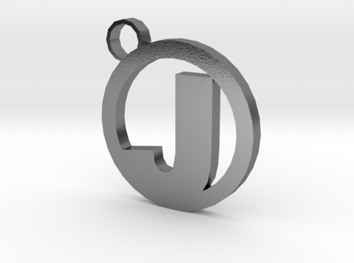 Keychain with your letter 3d printed