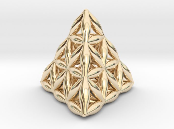 Flower Of Life Tetrahedron 3d printed