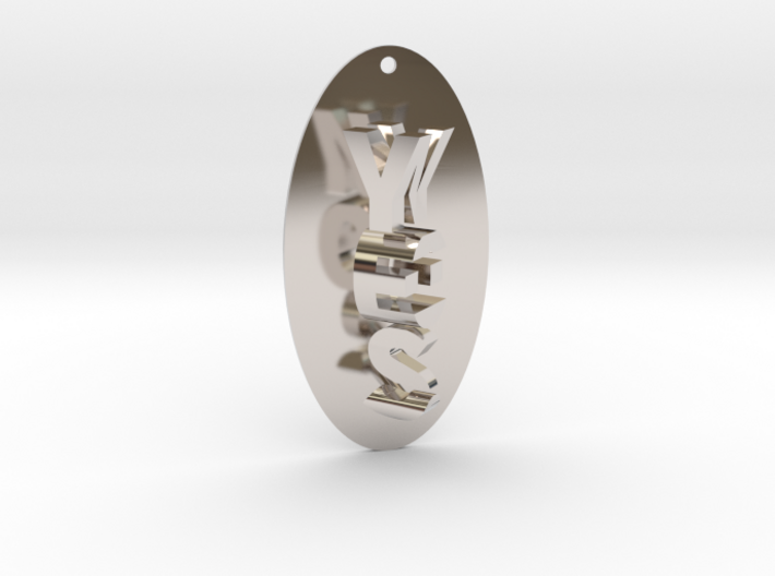 Indecisive Pendant. YES or NO! 3d printed