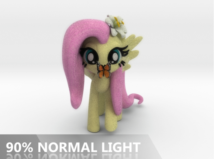 Fluttershy 1 Full Color - XL 3d printed