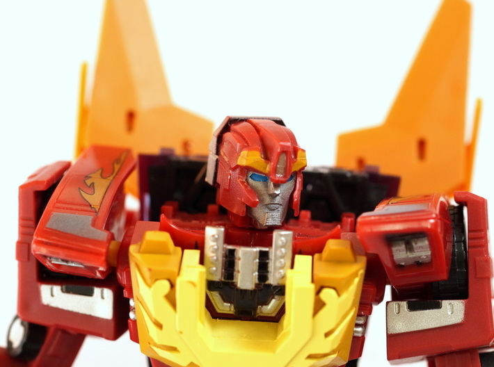 Hot Flame Convoy Face Off 3d printed