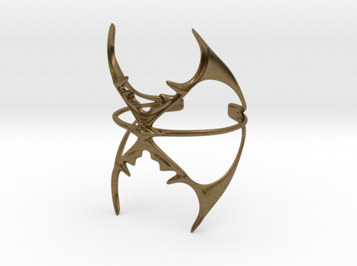 Double Stag Bangle 3d printed
