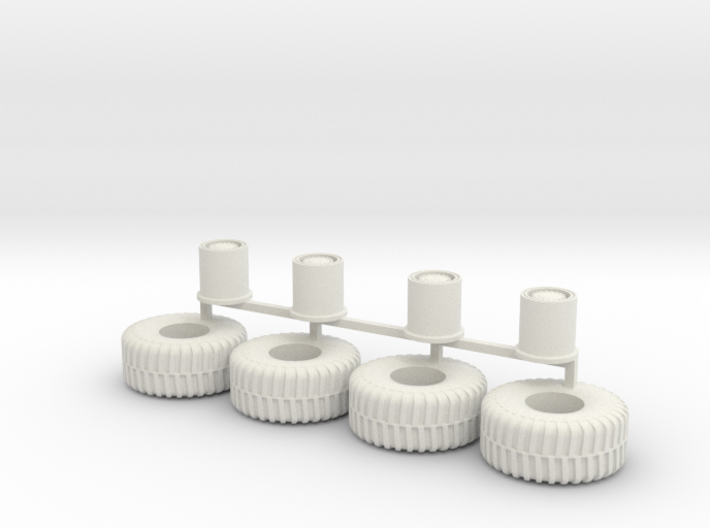 HO scale heavy Equipment Tires 01 3d printed