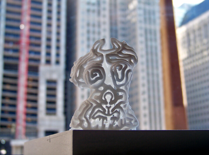 Female Deity from NY to Chicago 3d printed Photo by Joe Carr