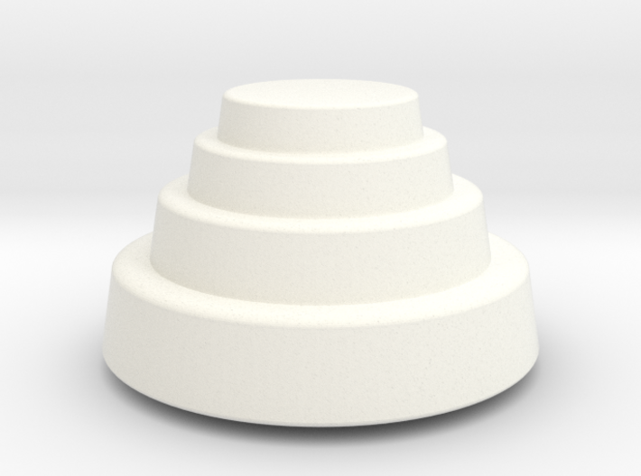 DRAW paperweight - terraced dome solid 3d printed