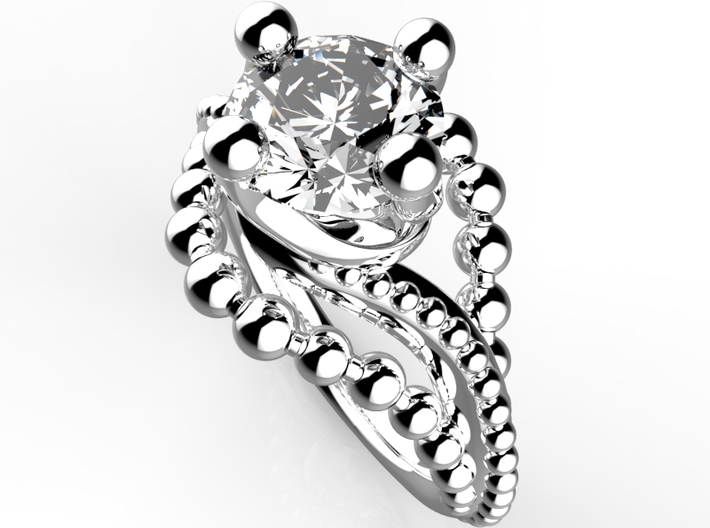 Ic9-B2- Engagement Ring 3d printed 