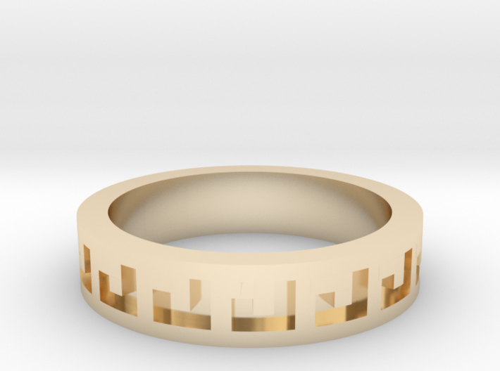 Greek Ring 3d printed