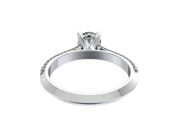 JT21-Engagement Ring Printed Wax 3d printed 