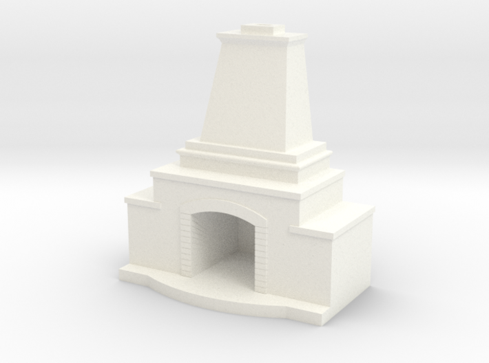 Stone Fireplace 3d printed