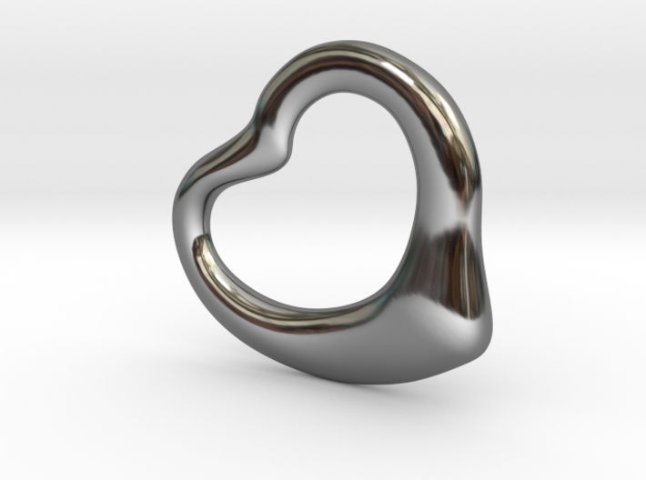 Open Heart Pandent, super jumbo 3d printed